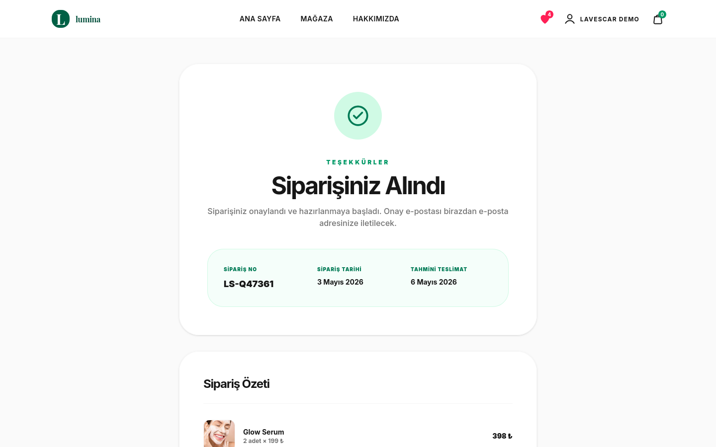 Lumina Skin Storefront preview 6