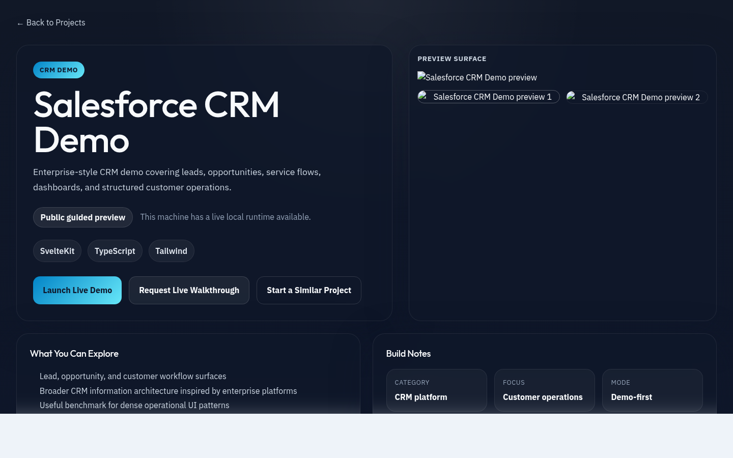 Salesforce CRM Demo preview 2